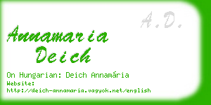 annamaria deich business card